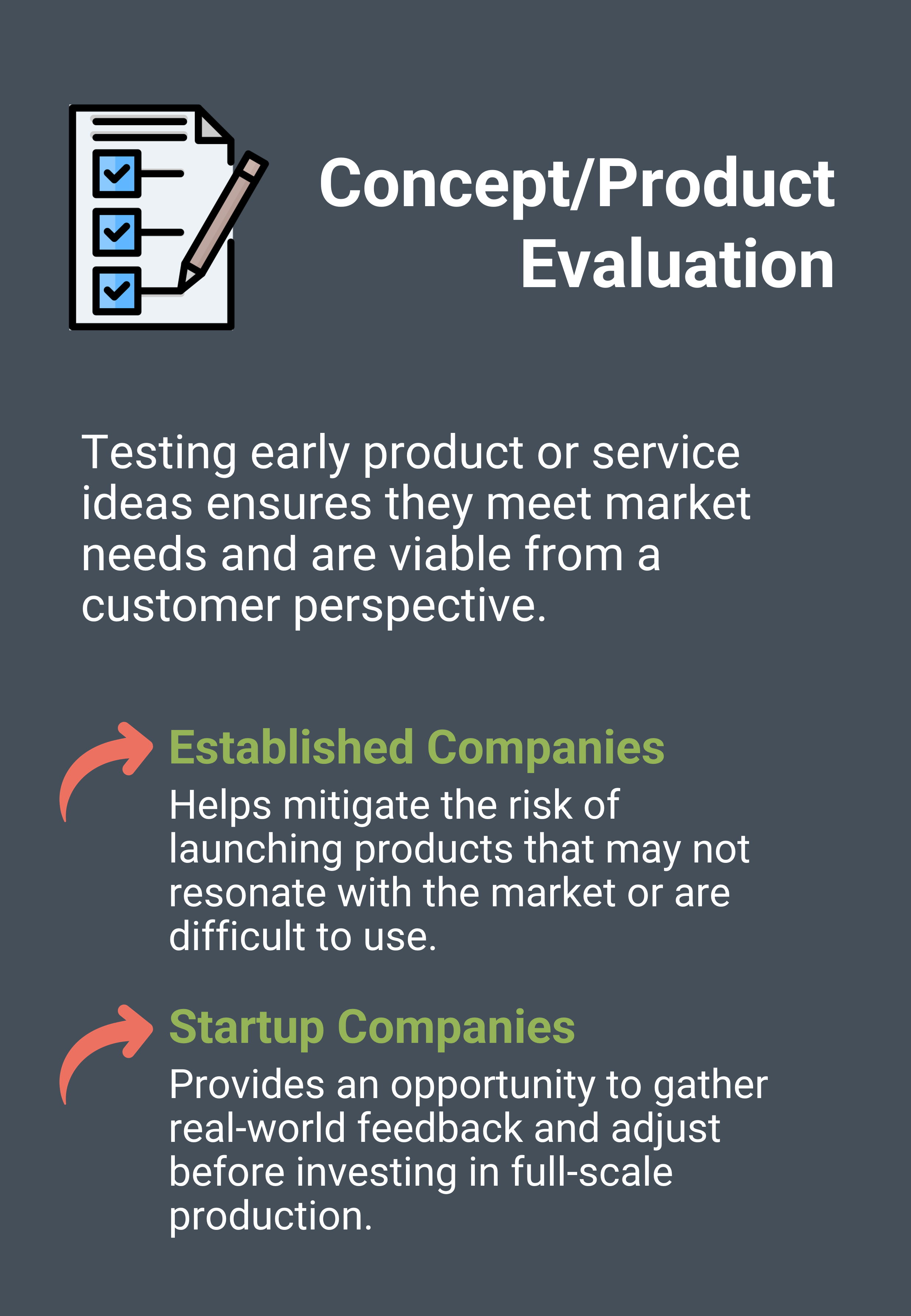 Concept or Product Evaluation