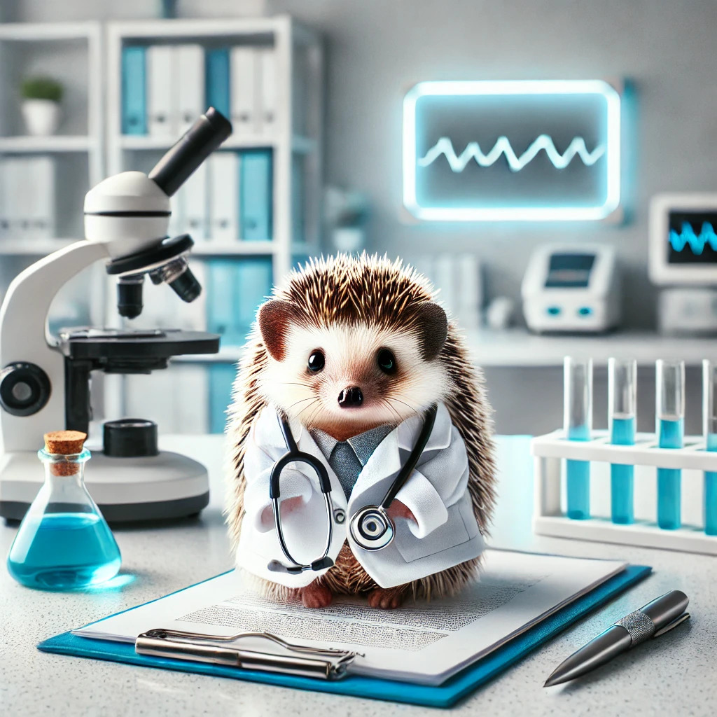 Hedgehog as a doctor